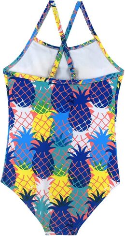HONISEN Girls One Pieces Swimsuit Cute Swimwear Bathing Suits 2-12 Years in Kuwait