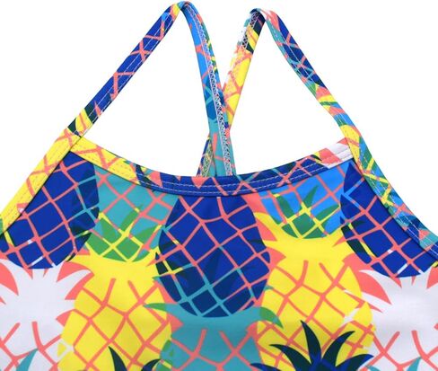 HONISEN Girls One Pieces Swimsuit Cute Swimwear Bathing Suits 2-12 Years in Kuwait
