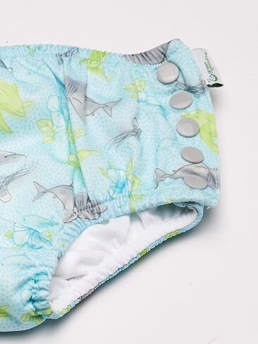i play. Baby-Girls Short Sleeve Rashguard Set with Snap Reusable Absorbent Swimsuit Diaper in Saudi Arabia