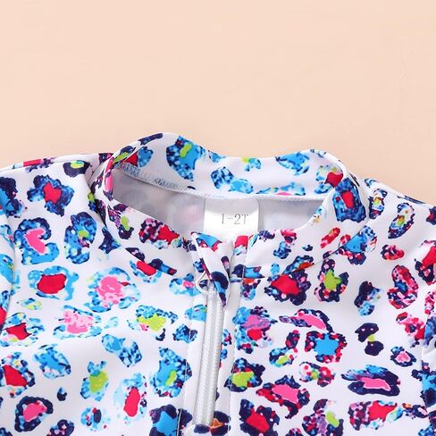 طقم ملابس سباحة صيفي للفتيات الصغيرات والأطفال الصغار من Rash Guard ملابس الشاطئ مع عامل حماية من الأشعة فوق البنفسجية 50+ بدلة استحمام تانكيني للأطفال in Kuwait
