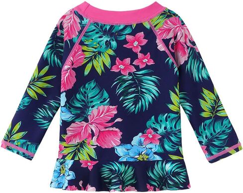HUAANIUE طقم ملابس سباحة للأطفال/البنات الصغار مكون من قطعتين من Rash Guard بأكمام طويلة in Kuwait