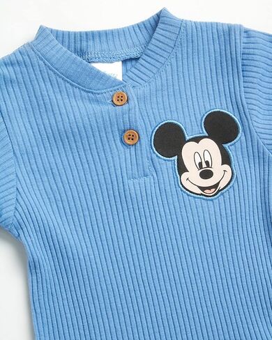 Disney Baby Boys' 3 or 4 Piece Layette Set - Bodysuit, Pants, Hat, Booties - Mickey Mouse, Toy Story, Pooh (0-9M) in Saudi Arabia
