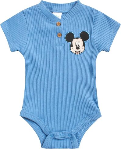 Disney Baby Boys' 3 or 4 Piece Layette Set - Bodysuit, Pants, Hat, Booties - Mickey Mouse, Toy Story, Pooh (0-9M) in Saudi Arabia