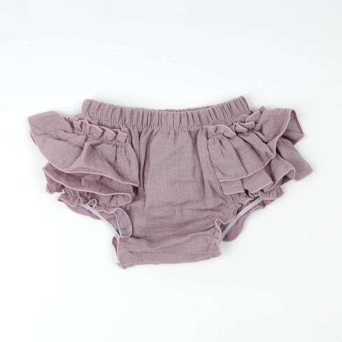 HOOLCHEAN Baby Girls Cotton Gauze Ruffle Bloomer Shorts with Bowknot Headband in Saudi Arabia