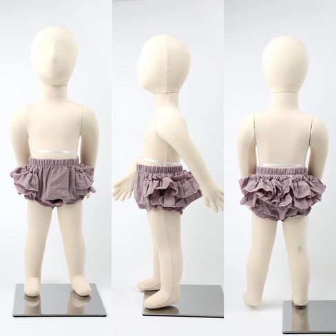 HOOLCHEAN Baby Girls Cotton Gauze Ruffle Bloomer Shorts with Bowknot Headband in Saudi Arabia
