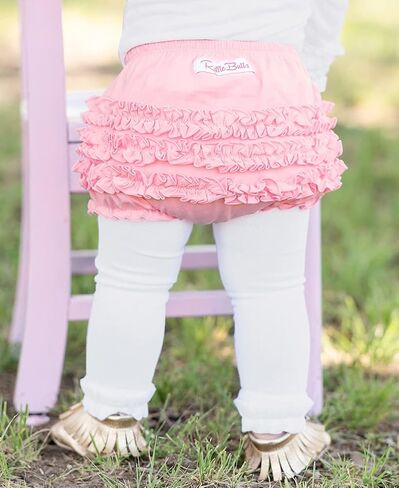 RuffleButts Toddler Girls Classic - Knit Ruffle Bloomers | 100% Cotton Fabric, Machine Wash Cold, Tumble Dry Low, Designed In USA, For Baby Girl in Saudi Arabia