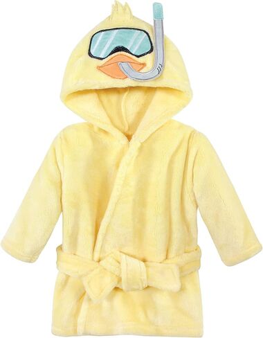 Hudson Baby Unisex Baby Plush Pool and Beach Robe Cover-ups, Scuba Duck, 18-24 Months in Kuwait