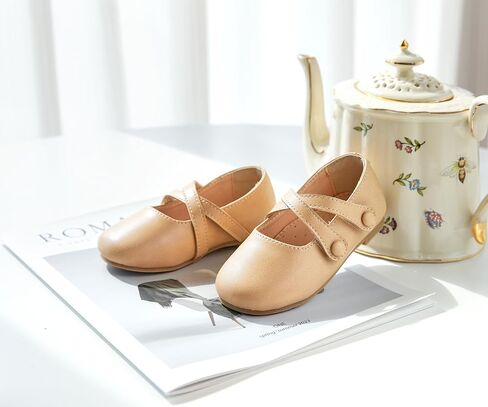 Flaryzone Toddler/Little Girls' Ballerina Flat Mary Jane Princess Dress Shoes - Wedding School Party in Saudi Arabia