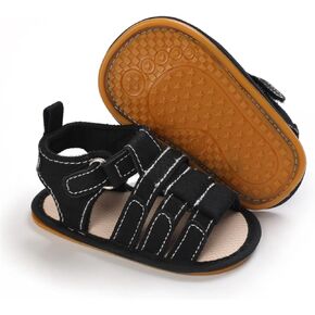 Timatego Infant Baby Boys Girls Summer Sandals Soft Sole Anti-Slip Newborn Toddler First Walkers Crib Athletic Shoes(0-18 Months)