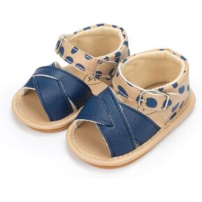 Infant Boys Girls Sandals Breathable Premium Baby Summer Outdoor Casual Beach Shoes Lightweight Toddler Flower Bowknot Anti Slip Rubber Sole Newborn Prewalker First Crib Shoes