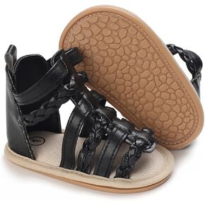 LAFEGEN Baby Boys Girls Summer Sandals 2 Straps Anti Slip Soft Sole Beach Infant Shoes Toddler First Walker Newborn Crib Shoes(3-18Months)