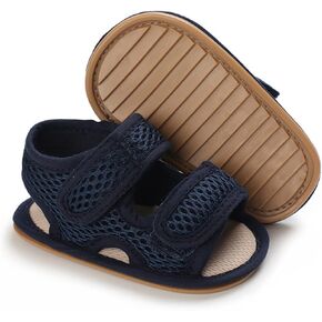 E-FAK Baby Boys Girls Summer Sandals Outdoor Beach Anti-Slip Rubber Soft Sole Newborn Toddler First Walker Shoes