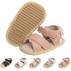 Ohwawadi Infant Baby Boys Girls Sandals, Soft Non-Slip Rubber Sole Summer Toddler Baby Walking Shoes, Flat Shoes First Walkers