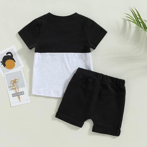 Mubineo Infant Toddler Baby Boy Summer T Shirt Shorts Outfits Short Sleeve Tee Tops Clothes Set in Saudi Arabia