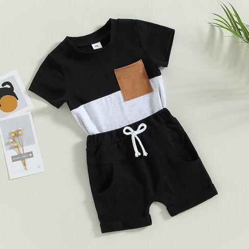 Mubineo Infant Toddler Baby Boy Summer T Shirt Shorts Outfits Short Sleeve Tee Tops Clothes Set in Saudi Arabia