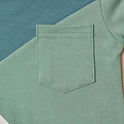 DOMOABEI Baby Boy Clothes Toddler Boy Summer Outfits Short Sleeve Patchwork T-Shirt & Shorts Boy Clothes Set 12 Months-4T in Saudi Arabia