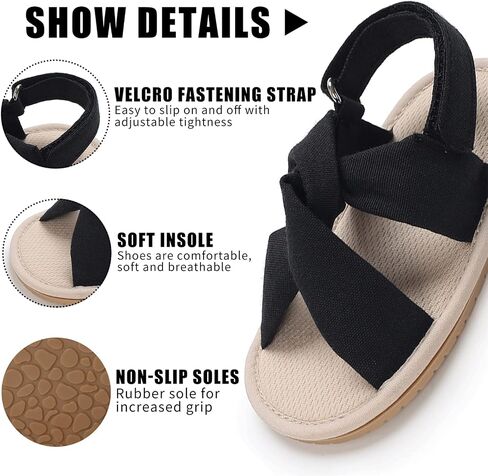 Baby Boys Girls Sandals Rubber Sole Outdoor First Walker Toddler Girls Boys Summer Shoes in Kuwait