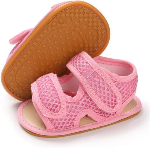 Timatego Baby Boys Girls Sandals Non Slip Soft Sole Outdoor Athletic Shoes Infant Toddler First Walker Crib Summer Shoes 3-18 Months in Kuwait
