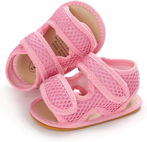 Timatego Baby Boys Girls Sandals Non Slip Soft Sole Outdoor Athletic Shoes Infant Toddler First Walker Crib Summer Shoes 3-18 Months in Kuwait