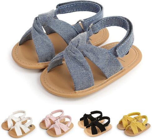 Infant Baby Girls Boys Summer Sandals Premium Unisex Non Slip Rubber Soft Sole Breathable Toddler First Walker Outdoor Beach Shoes in Kuwait