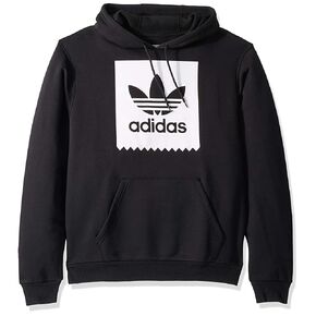 سويت شيرت بغطاء للرأس من adidas Originals للرجال Skate Solid Blackbird in Kuwait