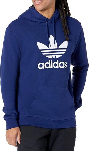adidas Originals Men's Adicolor Classics Trefoil Hoodie, Night Sky/White, X-Small in Saudi Arabia