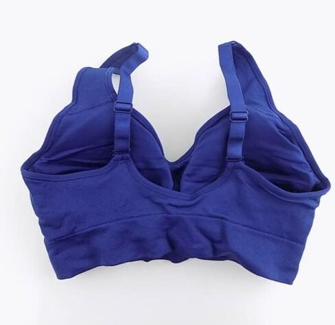 PUMA Womens Removable Cups Racerback Sports Bra 2 Pack Blue/Pink in Saudi Arabia