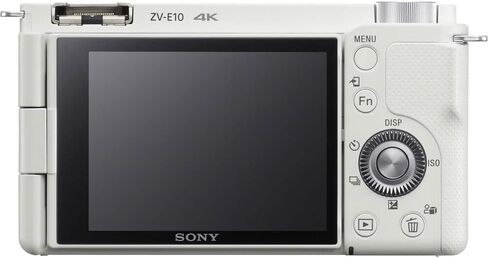 Sony ZV-E10 Mirrorless Camera (Body Only, White) (ILCZV-E10/W) + Sony 18-105mm Lens + 64GB Memory Card + Color Filter Kit + Filter Kit + Corel Photo Software + Bag + NPF-W50 Battery + More (Renewed) in Kuwait