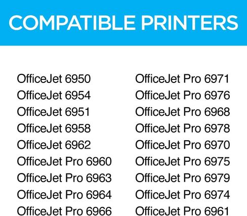 LD Products Compatible Replacement for HP 902xl Ink Cartridges Combo Pack 902 XL High Yield (1 Black 1 Cyan 1 Magenta 1 Yellow 4-Pack) for OfficeJet Pro 6950 6958 6962 6963 6964 6968 6978 6970 6979 in Saudi Arabia