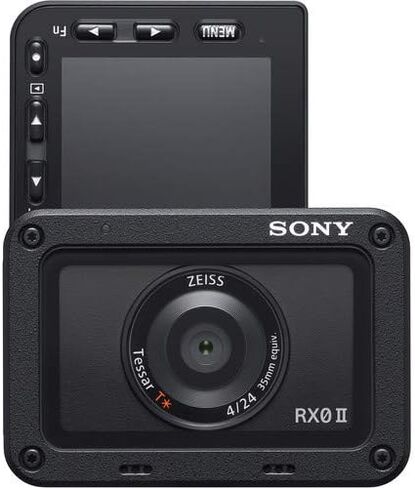 Sony Cyber-Shot DSC-RX0 II Camera DSC-RX0M2 with Soft Bag, Tripod, 2X Extra Batteries, LED Light, 2X 64GB Memory Card, Card Reader, Plus Essential Accessories in Saudi Arabia