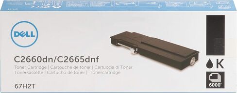 Dell Computer 67H2T Black Toner Cartridge C2660dn/C2665dnf Color Laser Printer in Saudi Arabia