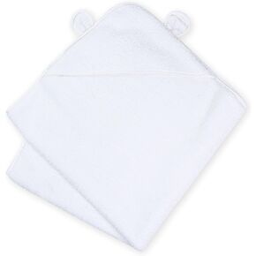 Natemia Premium Hooded Baby Bath Towel - Hooded Baby Towels Made with Organic Cotton from Turkey, Newborn Baby Towel with Hood, Ultra Soft Baby Towels, Hooded Baby Towels Girl, Boy, Baby Essentials