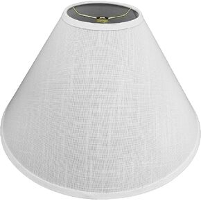 Aspen Creative 32209A, Empire Spider Lamp Shade, Beige, 6" Top x 19" Bottom x 12" Slant Height