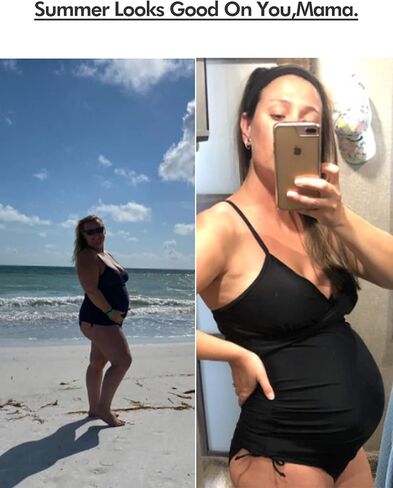 بدلة سباحة نسائية من قطعتين من Ziola للحمل، ملابس سباحة تانكيني أمامية ملفوفة على شكل البرقوق القديم، ملابس للشاطئ in Saudi Arabia
