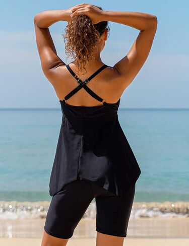 ملابس سباحة تانكيني للسيدات من Firpearl ملابس سباحة متواضعة من الخلف ومقاس كبير in Kuwait