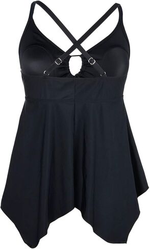 ملابس سباحة تانكيني للسيدات من Firpearl ملابس سباحة متواضعة من الخلف ومقاس كبير in Kuwait