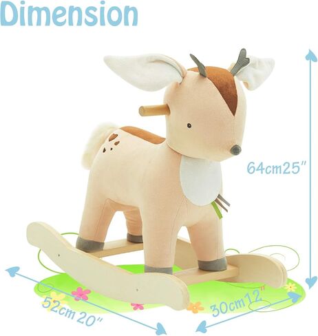 labebe ؟ جديد؟ بيبي هزاز حصان هزاز، لعبة رجل رجل هزاز للأطفال - 3 سنوات، حصان هزاز موسيقي/حصان هزاز/ هزاز غزال رنة / حصان رنة هزاز/ حصان ركوب / هزاز حيوانات محشوة. in Kuwait