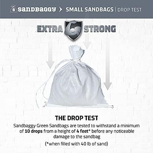 Sandbaggy 12-inch x 15-inch Small Sandbags | UV Protected | Sand Bag Empty | Great for Holding Down Signs & Temporary Tents (20 Sandbags) in Kuwait