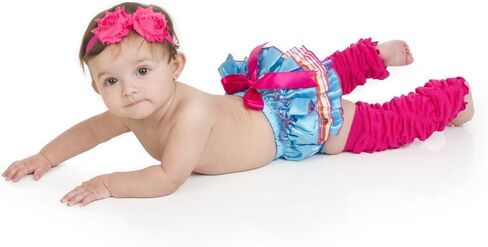 juDanzy Girls Rouched Ruffle Newborn Baby and Toddler Leg Warmers in Kuwait