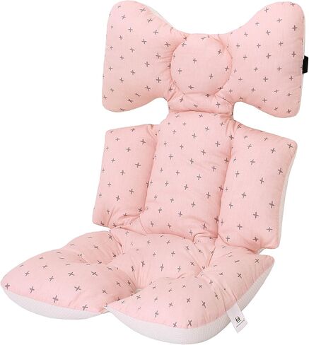 Baby Seat Pad Liner for Stroller–Soft and Breathable，3D Air Mesh Cotton Universal Baby Stroller Cushion (Black Bear) in Kuwait