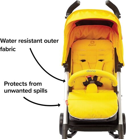 Diono Baby Seat Liner For Stroller, Cool Reversible Stroller Seat Liner With Plush Cushioned Padding, 100% Water Resistant Liner, Blue Turquoise in Saudi Arabia