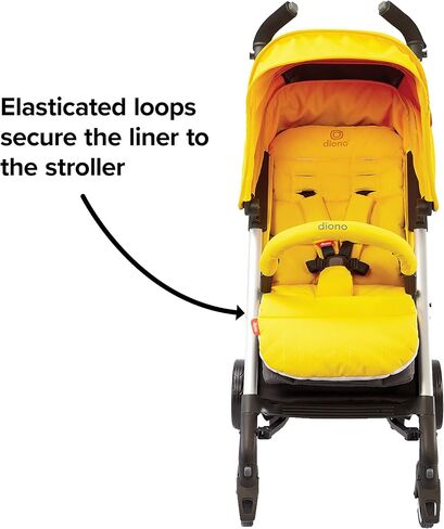 Diono Baby Seat Liner For Stroller, Cool Reversible Stroller Seat Liner With Plush Cushioned Padding, 100% Water Resistant Liner, Blue Turquoise in Saudi Arabia
