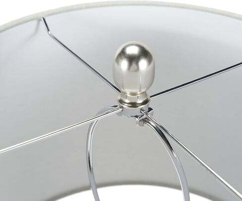 مصباح طاولة برطمان سيراميك ساحلي أزرق من نوريسون مقاس 23 بوصة لغرفة النوم وغرفة المعيشة وغرفة الطعام والمدخل مع ظل طبل مدبب أبيض in Saudi Arabia