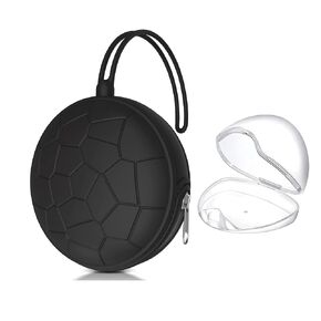 حافظة حامل اللهاية Smlpuame، حاوية تخزين اللهاية المحمولة خالية من مادة BPA، غطاء غطاء لهاية الأطفال من السيليكون لعربة الأطفال، أنشطة السفر الخارجية، سهلة التنظيف (أحمر الخدود) in Kuwait