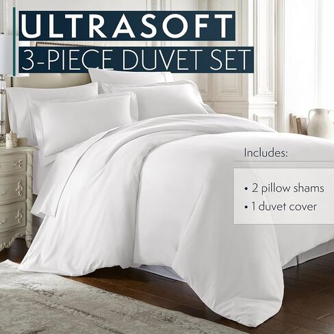 HC COLLECTION Duvet Cover - Biege Queen Size Duvet Cover - 3 Piece Soft Breathable Microfiber Duvet Cover Set with Zipper Closure & 2 Pillow Shams in Saudi Arabia