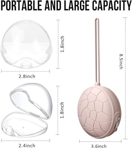 حافظة حامل اللهاية Smlpuame، حاوية تخزين اللهاية المحمولة خالية من مادة BPA، غطاء غطاء لهاية الأطفال من السيليكون لعربة الأطفال، أنشطة السفر الخارجية، سهلة التنظيف (أحمر الخدود) in Kuwait