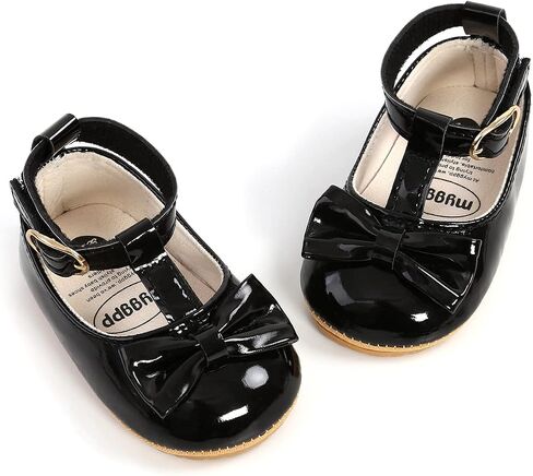 Baby Shoes Mary Jane Flats Non Slip Soft Sole Infant Toddler Sneakers First Walkers Party Christmas Dress Shoes in Saudi Arabia