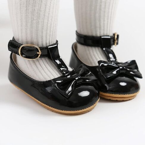 Baby Shoes Mary Jane Flats Non Slip Soft Sole Infant Toddler Sneakers First Walkers Party Christmas Dress Shoes in Saudi Arabia