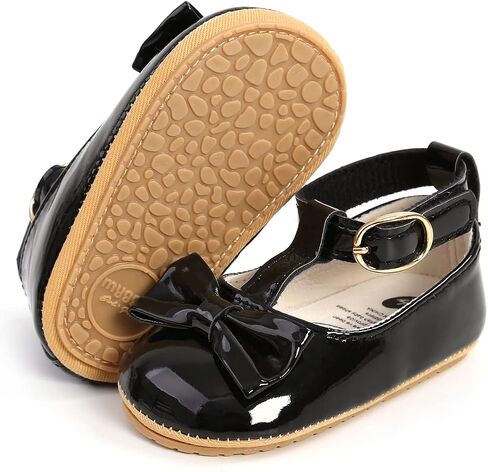 Baby Shoes Mary Jane Flats Non Slip Soft Sole Infant Toddler Sneakers First Walkers Party Christmas Dress Shoes in Saudi Arabia