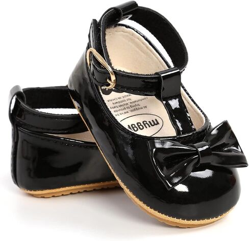 Baby Shoes Mary Jane Flats Non Slip Soft Sole Infant Toddler Sneakers First Walkers Party Christmas Dress Shoes in Saudi Arabia